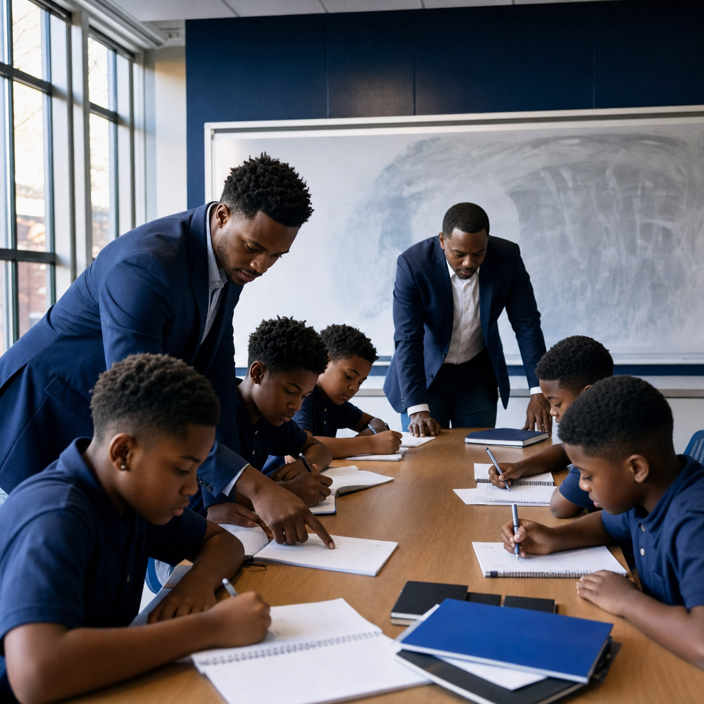 GEMI structured after-school session with mentors and scholars